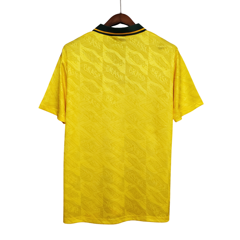 Camisa Retro Brazil 91/92 Home Umbro Torcedor - Amarelo