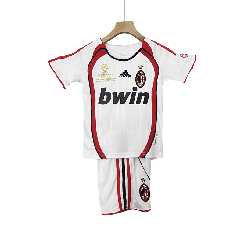 Conjunto Infantil AC Milan 06/07 Champions League Away