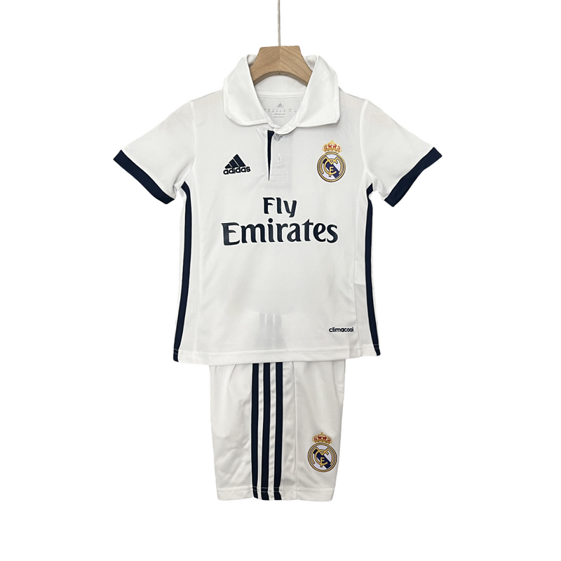 Conjunto Infantil Real Madrid 16/17 Home Adidas