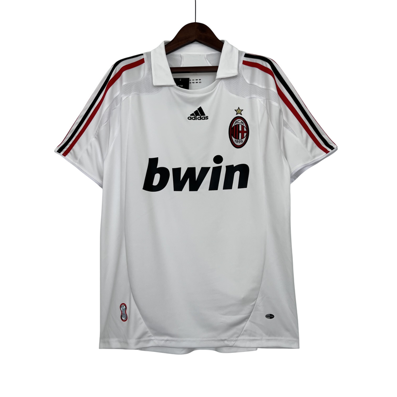 Camisa AC Milan 07/08 Away Adidas Torcedor - Branca