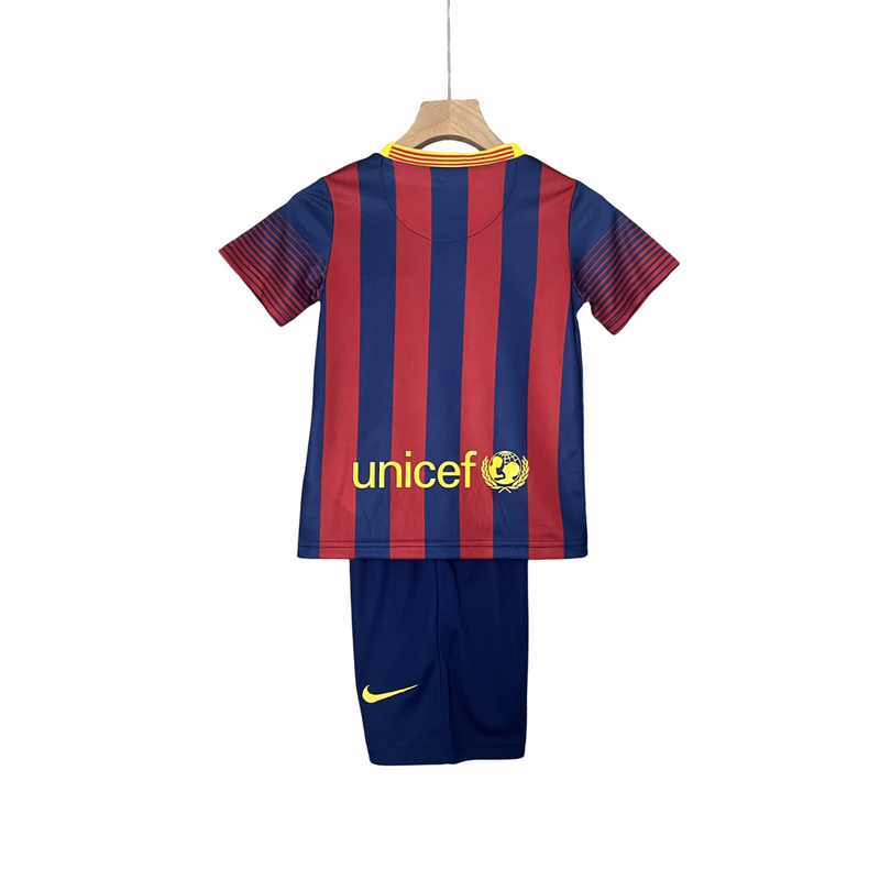 Conjunto Infantil Barcelona 13/14 Home Nike