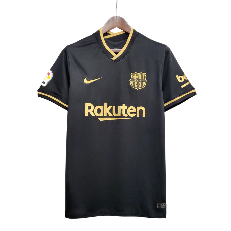 Camisa Retro Barcelona 20/21 Away Nike Torcedor - Preta