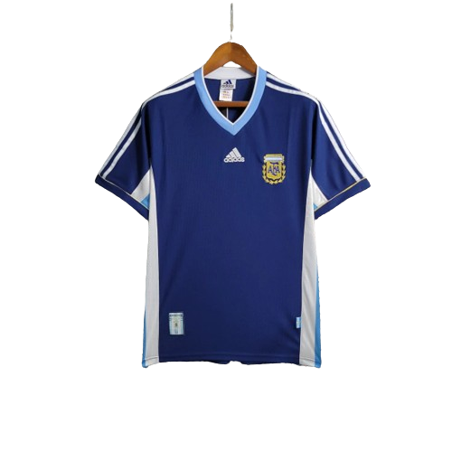 Camisa Retrô Argentina Adidas 1998/99 Masculino Azul Marinho e Branco