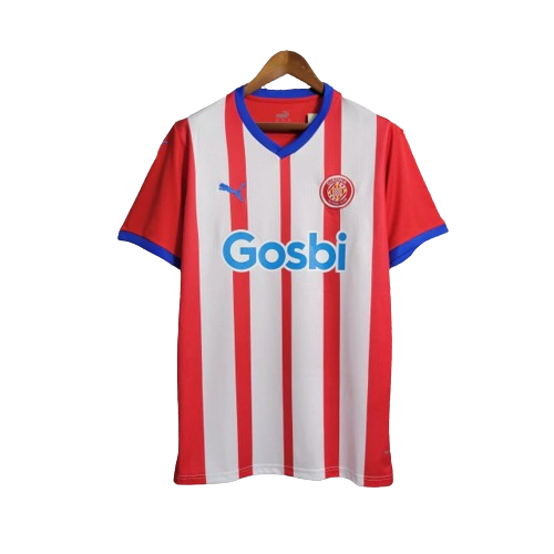 Camisa Girona FC I Puma 23/24 Torcedor Masculino Vermelho e branco