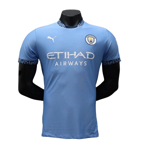 Camisa Manchester City I Home Puma Jogador Masculino 2024/25 Azul