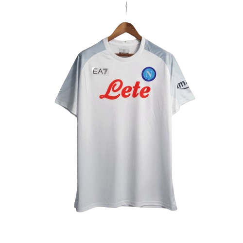 Camisa Napoli II EA7 Champions League Torcedor 23/24 Branco