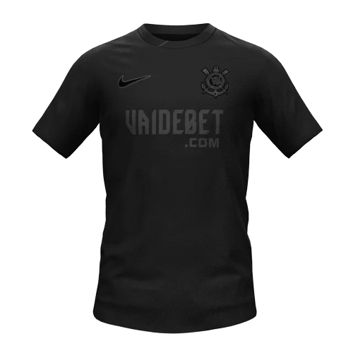 Camisa Corinthians Blackout Torcedor 2024/25 Masculino Preta