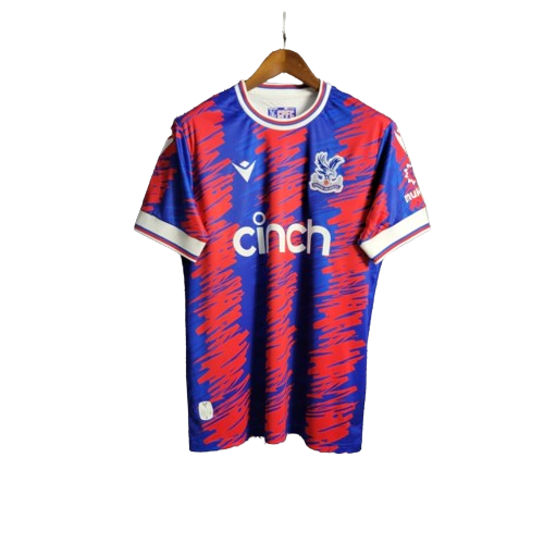 Camisa Crystal Palace Macron 22/23 Masculino Vermelho e Azul