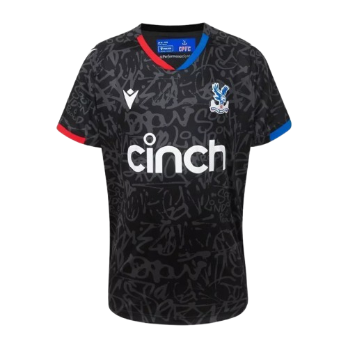 Camisa Crystal Palace III Macron 2023/24 Torcedor Masculino Preto