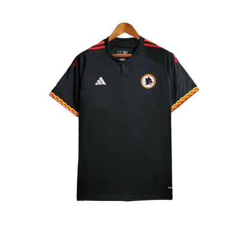 Camisa Roma III Third Adidas Torcedor 2023/24 Masculino Preta