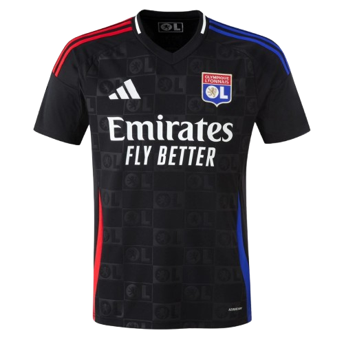 Camisa Lyon II Away 2024/25 Adidas Torcedor Masculino Preto