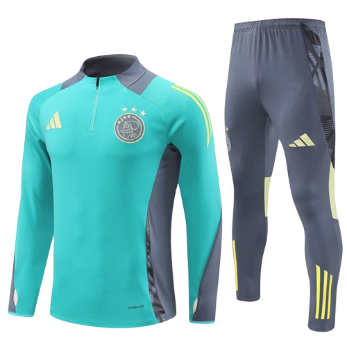 Conjunto Agasalho De Treino Ajax Adidas 2024/25 Verde