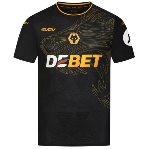 Camisa Wolverhampton II Away 2024/25 Sudu Torcedor Masculino Preto