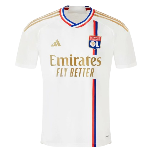 Camisa Lyon I Home 2023/24 Adidas Torcedor Masculino Branco