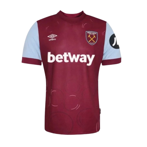 Camisa West Ham I Home Umbro 2023/24 Torcedor Masculino Vinho