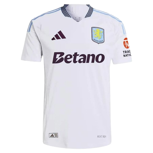 Camisa Aston Villa Adidas II Away 2024/25 Masculino Branco