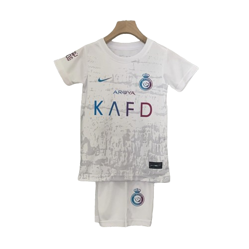 Kit Infantil Al Nassr Third 23/24 Nike- Branco