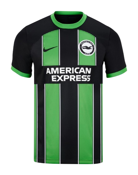 Camisa Brighton II Away 2023/24 Nike Torcedor Masculino Verde e Preto