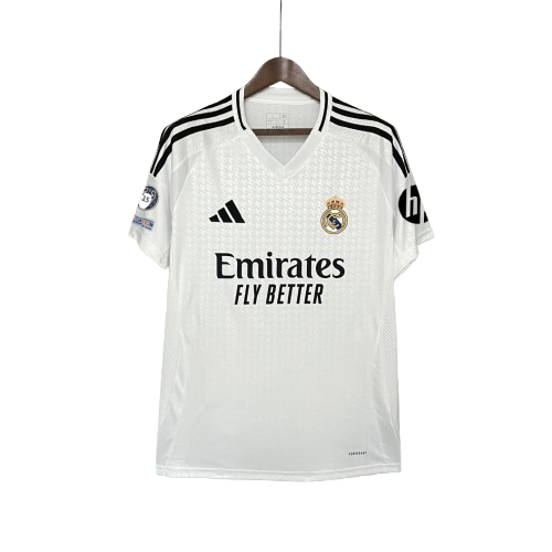 Camisa Real Madrid I Home 2024/25 Torcedor Masculina Branco