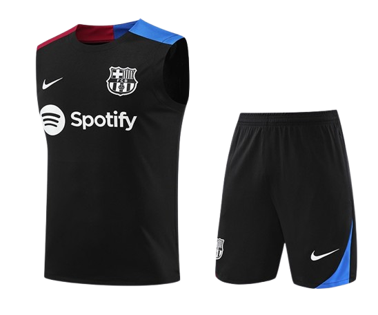 Conjunto Regata De Treino Barcelona Nike 2024/25 Preto