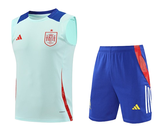 Conjunto Regata De Treino Seleção Espanha Adidas 2024/25 Azul