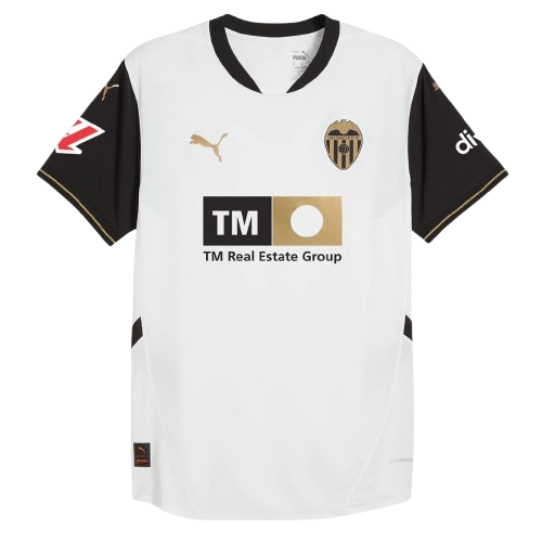 Camisa Valencia I Home Puma 2024/25 Torcedor Masculino Branco