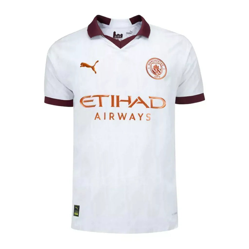 Camisa Manchester City Away 23/24 Torcedor Puma Masculina - Branca Off-White