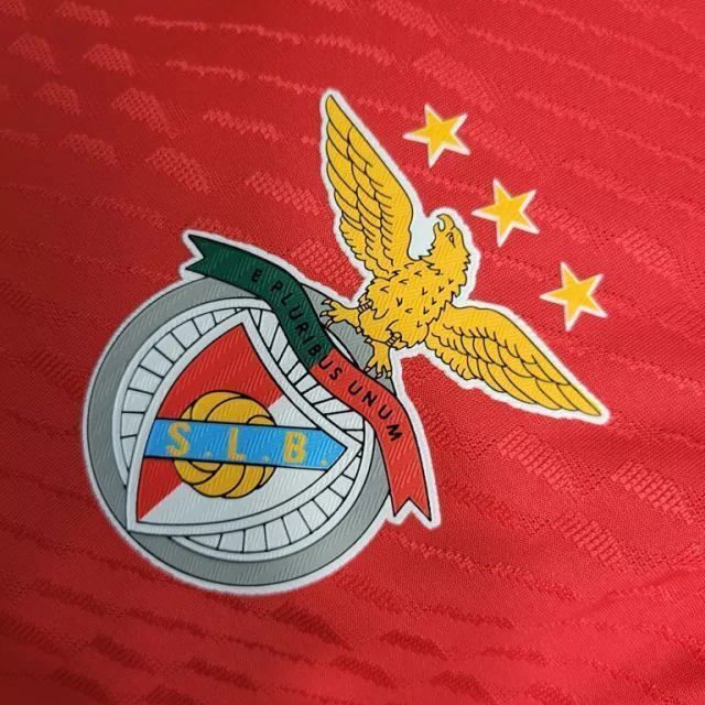 Camisa Benfica Home 2023/24 Adidas Masculino Jogador- Vermelho