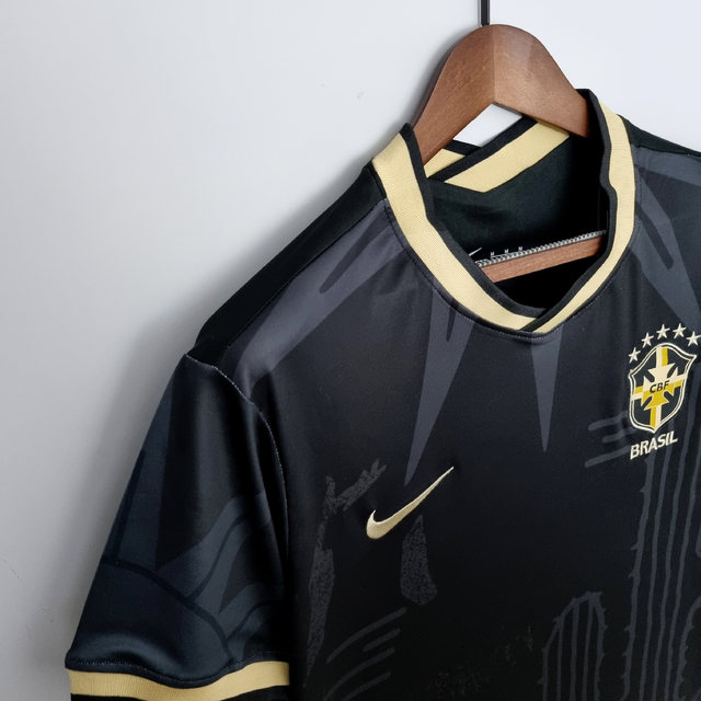 Camisa Seleção Brasileira Especial Nordeste Nike Torcedor 2022/23 Masculino Preto