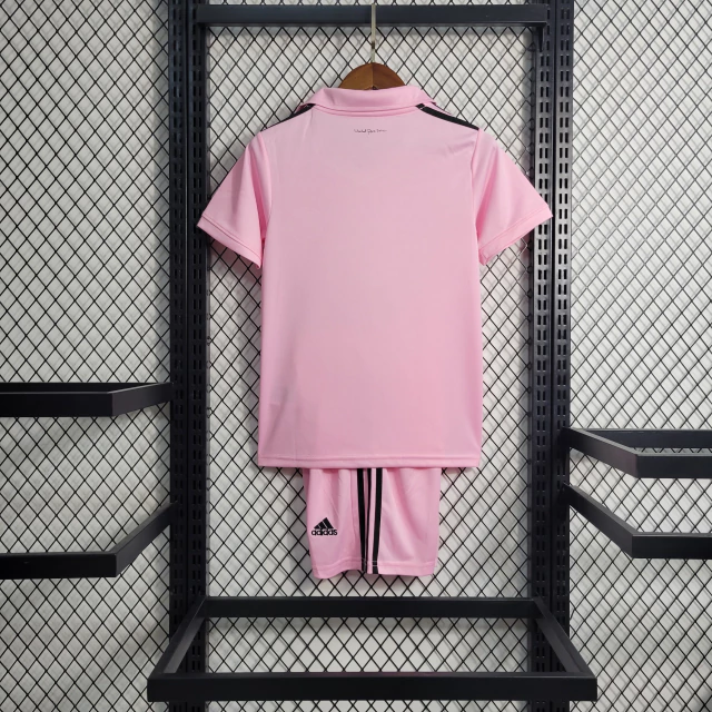 Kit Infantil Inter Miami Home 23/24 Adidas - Masculino- Rosa