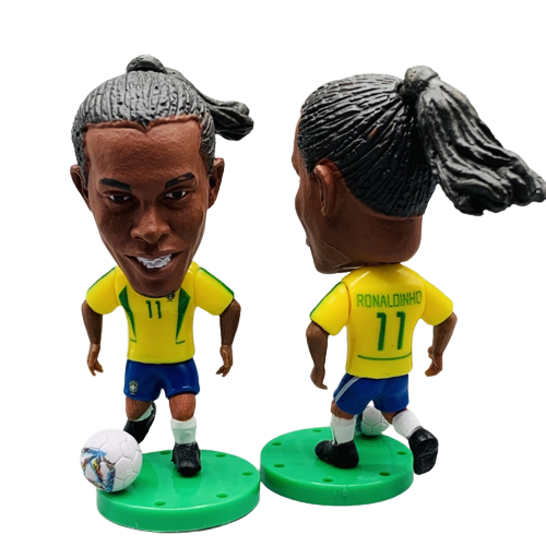 Miniatura Ronaldinho. Articulada 7cm - Lendas