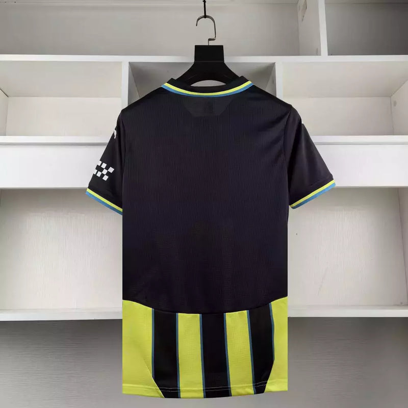 Camisa Manchester City II Away 2024/25 Torcedor Puma Masculina Azul e Verde