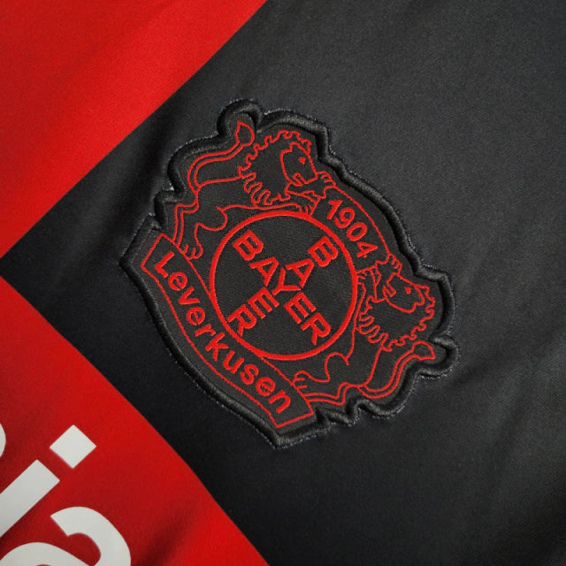 Camisa Bayer Leverkusen Home I Castore Torcedor 2024/25 Masculino Preto