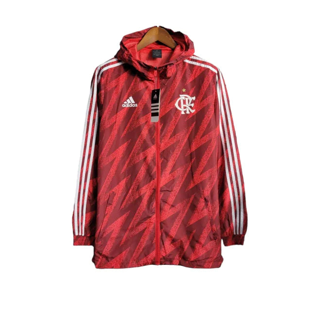 Jaqueta Corta-Vento Flamengo 23/24 Masculino Adidas - Vermelho