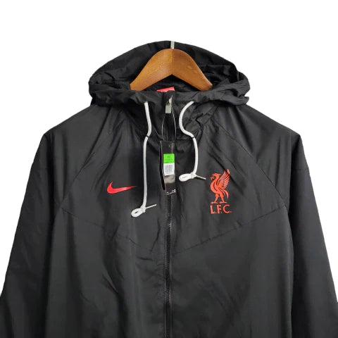 Jaqueta Corta-Vento Liverpool 23/24 Masculino Nike - Preto