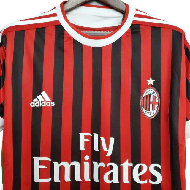 Camisa Milan Retrô 2011/2012 Vermelha e Preta - Adidas