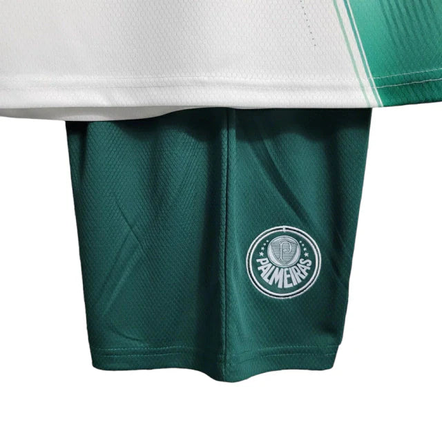 Kit Infantil Camisa + Shorts Palmeiras II 23/24 - Branca Verde