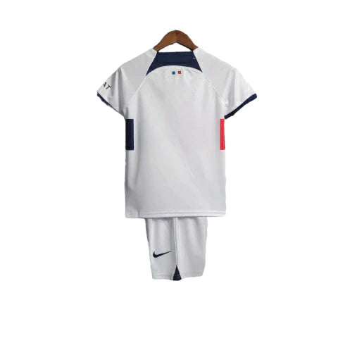 Kit Infantil PSG Away 23/24 - Nike - Branco