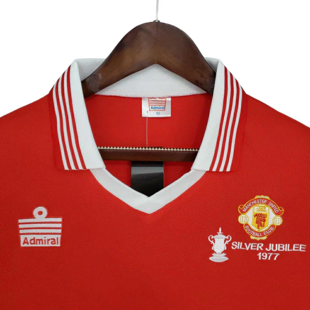 Camisa Manchester United Retrô 1977 Vermelha - Admiral