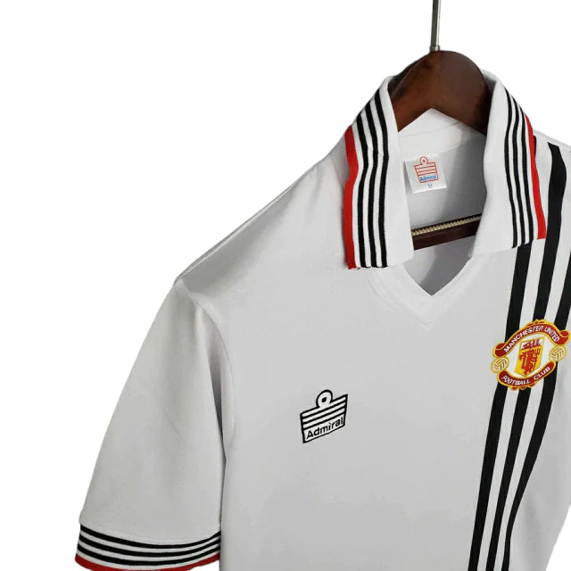 Camisa Manchester United Retrô 1975/1980 Branca - Admiral