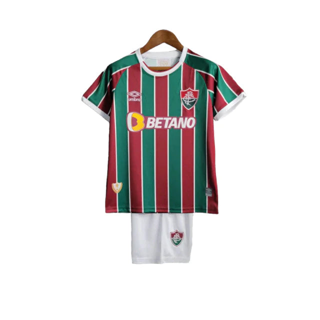 Kit Infantil Fluminense I Umbro 23/24 - Tricolor