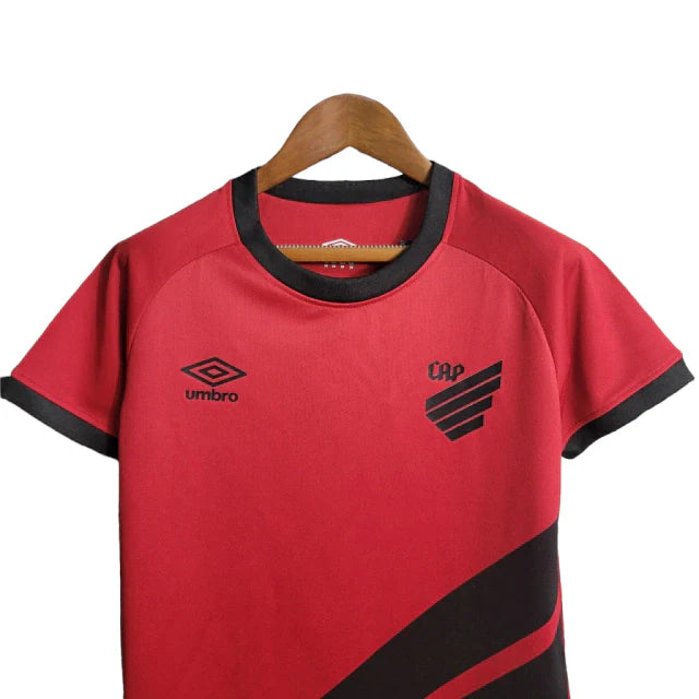 Kit Infantil Athletico Paranaense I Umbro 23/24 - Vermelho e Preto