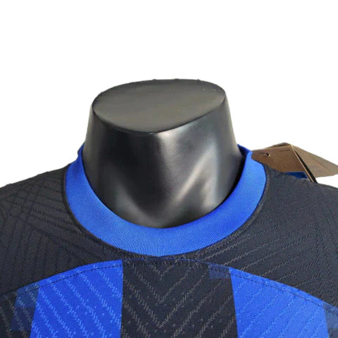 Camisa Inter de Milão Home 23/24 Jogador Nike Masculina - Azul e Preto