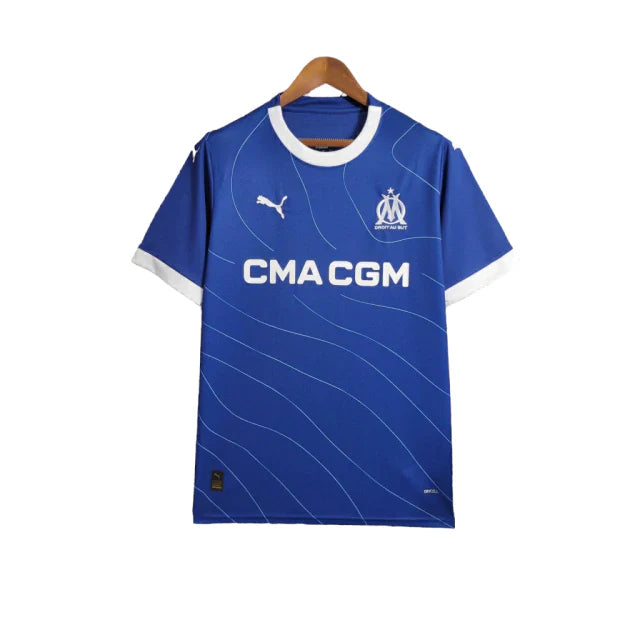 Camisa Olympique Marseille Away 23/24 - Torcedor Puma Masculina - Azul