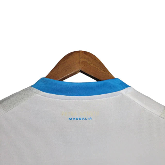 Camisa Olympique Marseille Home 23/24 - Torcedor Puma Masculina - Branco