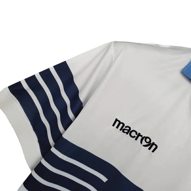 Camisa Retrô Lazio Macron 2018/19 Masculino Branco e Azul