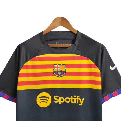 Camisa Barcelona Treino 23/24 Torcedor Nike Masculina - Preto