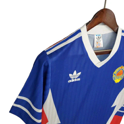 Camisa Iugoslávia Retrô 1990 Azul - Adidas