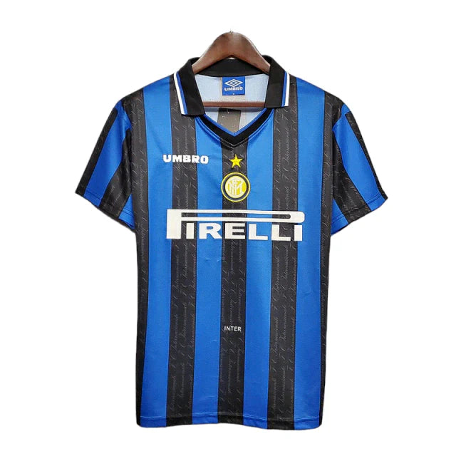 Camisa Retrô Inter de Milão Umbro 1997/1998 Azul e Preta