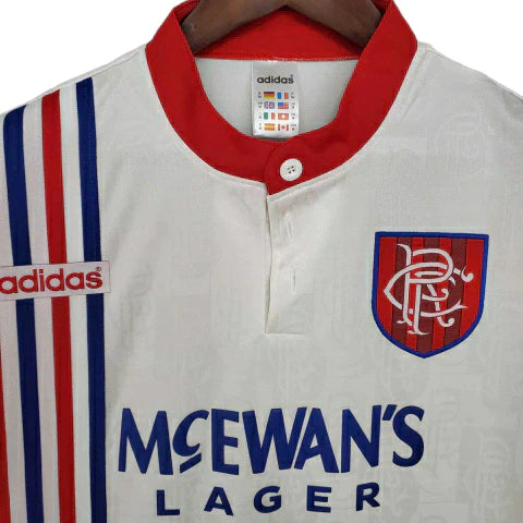 Camisa Glasgow Rangers Retrô 1996/1997 Branca - Adidas